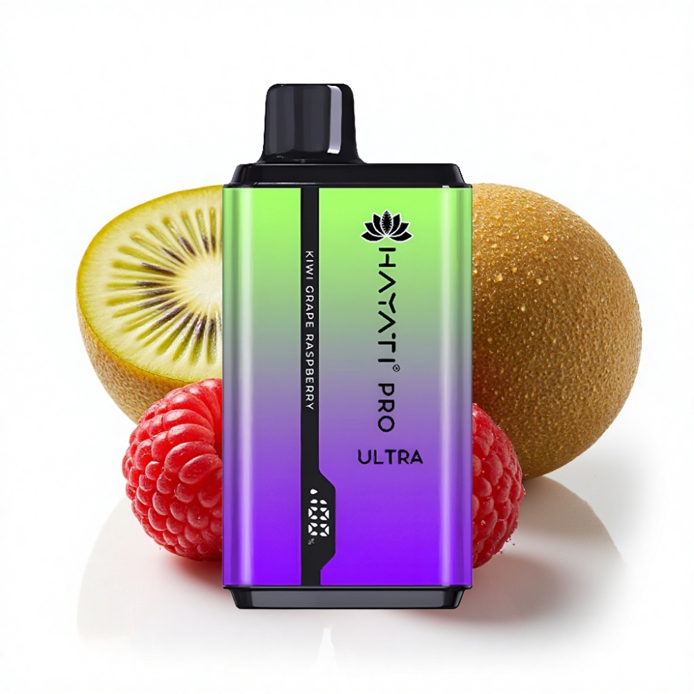 Hayati Pro Ultra 15000 Puff 2×12ml Kivi Üzüm Ahududu