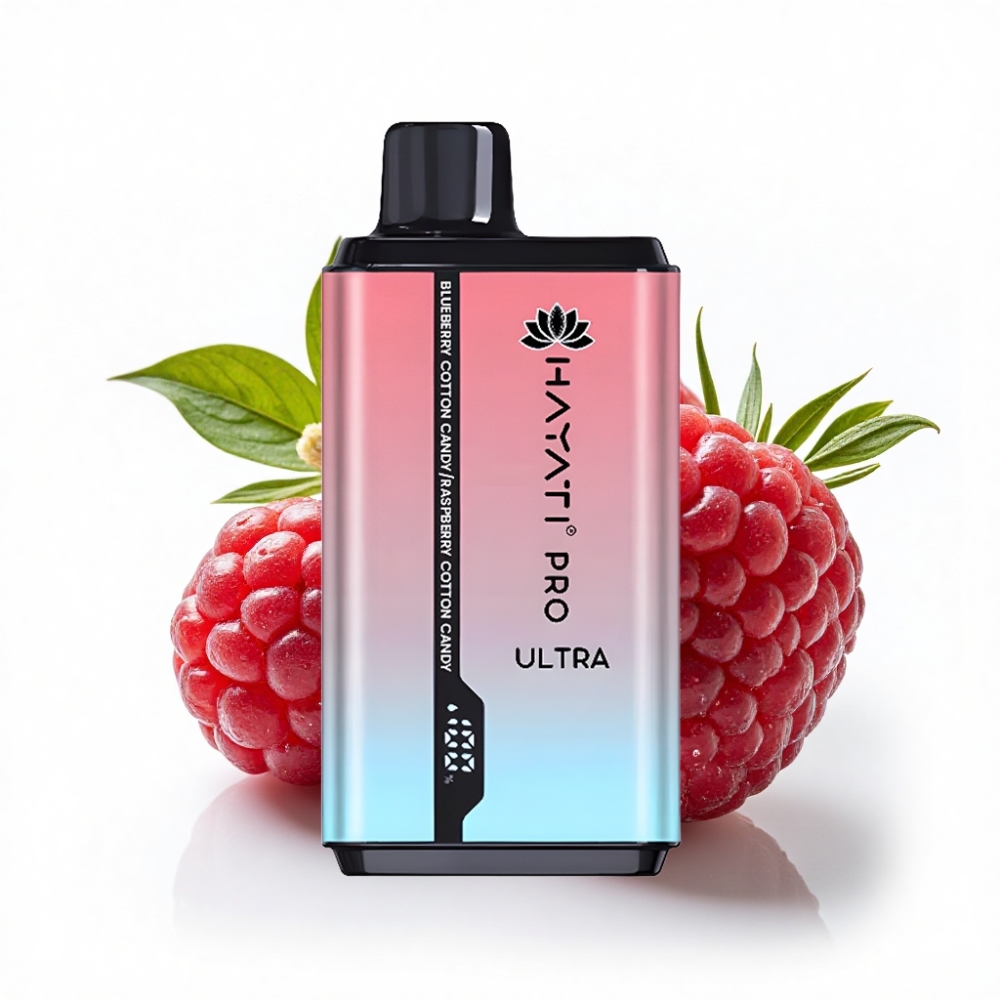 Hayati Pro Ultra 15000 Puff 2×12ml Mavi Böğürtlen Pamuk Şeker Ahududu Pamuk Şeker