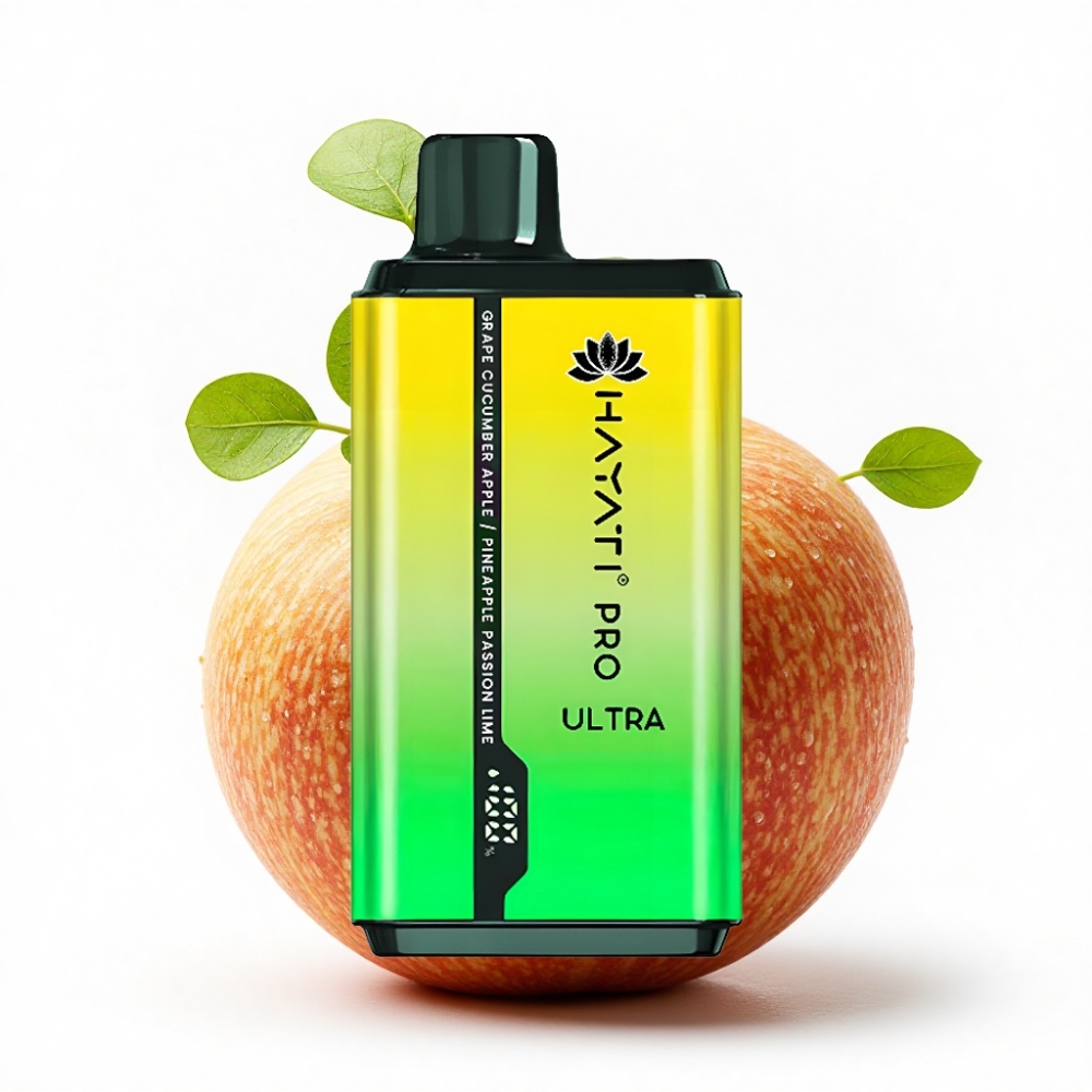 Hayati Pro Ultra 15000 Puff 2×12ml Üzüm Salatalık Elma Ananas Limon Aromalı