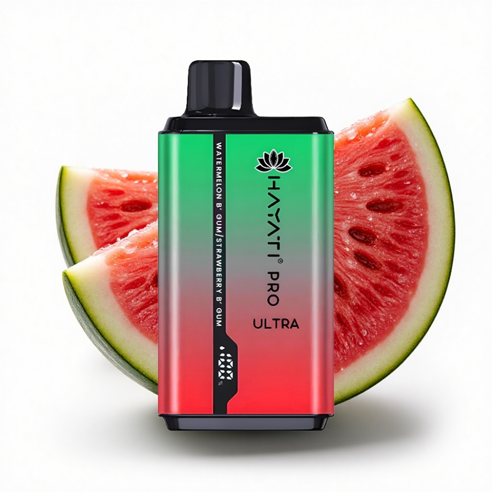 Hayati Pro Ultra 15000 Puff 2x12ml Kavunlu Sakız Çilekli Sakız