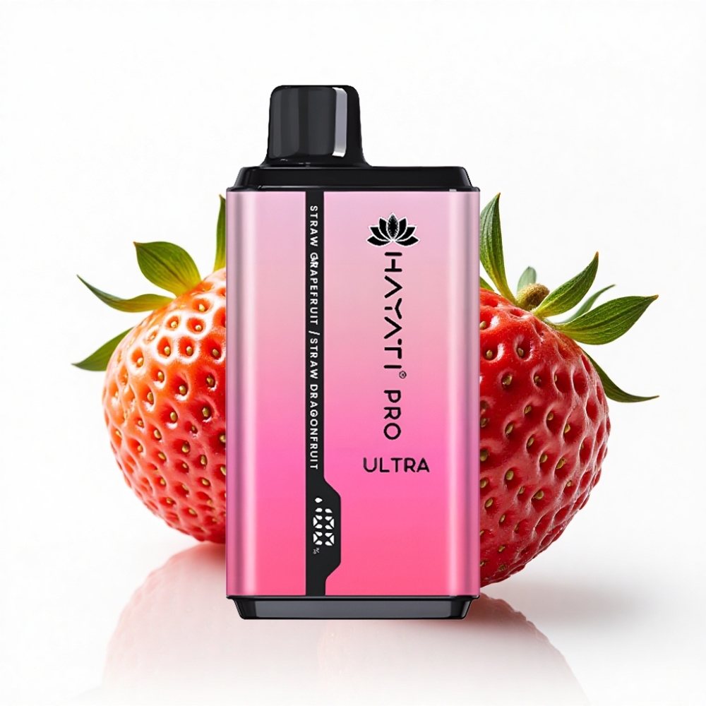 Hayati Pro Ultra 15000 Puff 850mAh Çilek Greyfurt Çilek Ejder Meyvesi