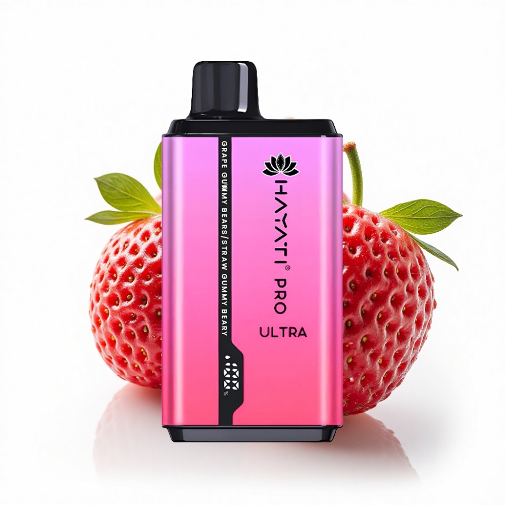 Hayati Pro Ultra 15000 Puff 850mAh Üzüm Sakızlı Ayı Çilek Sakızlı Ayı