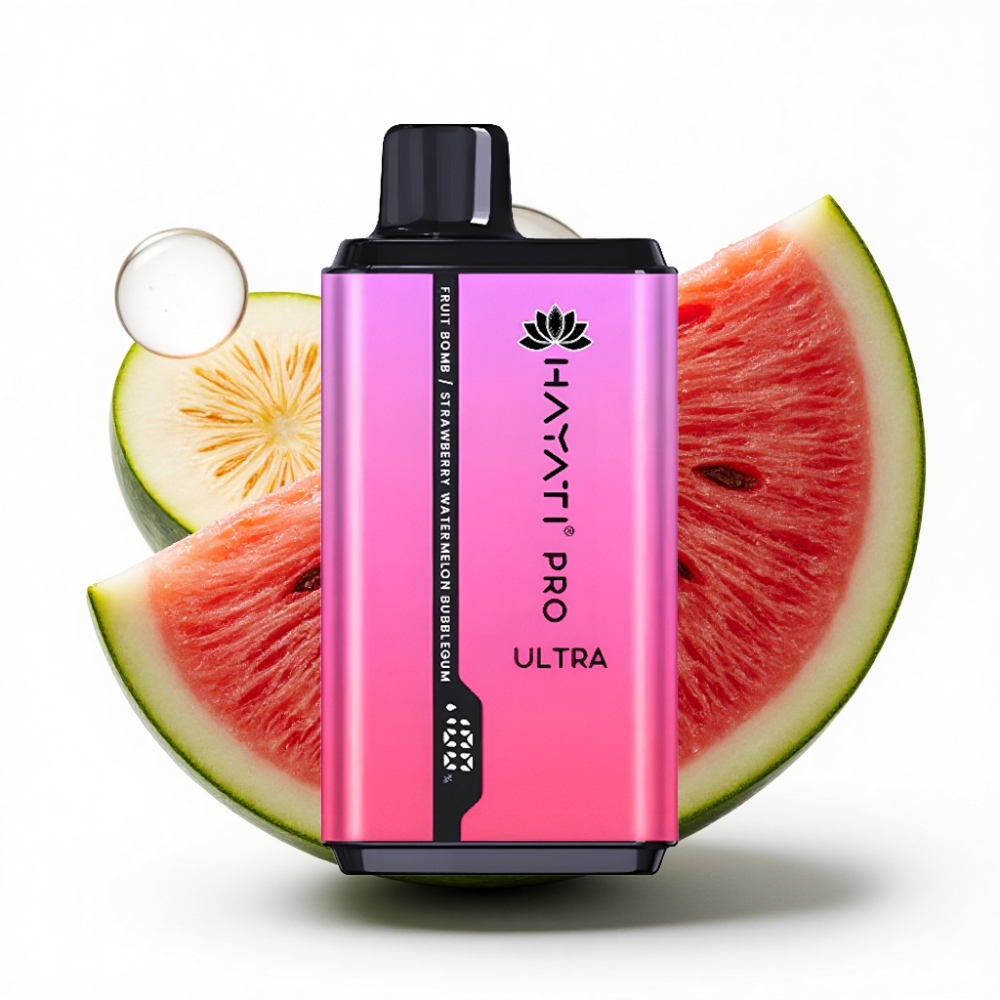 Hayati Pro Ultra 15000 Puffs 24ml %2 Nikotin Meyve Bombası Çilek Karpuz Balon Şekeri