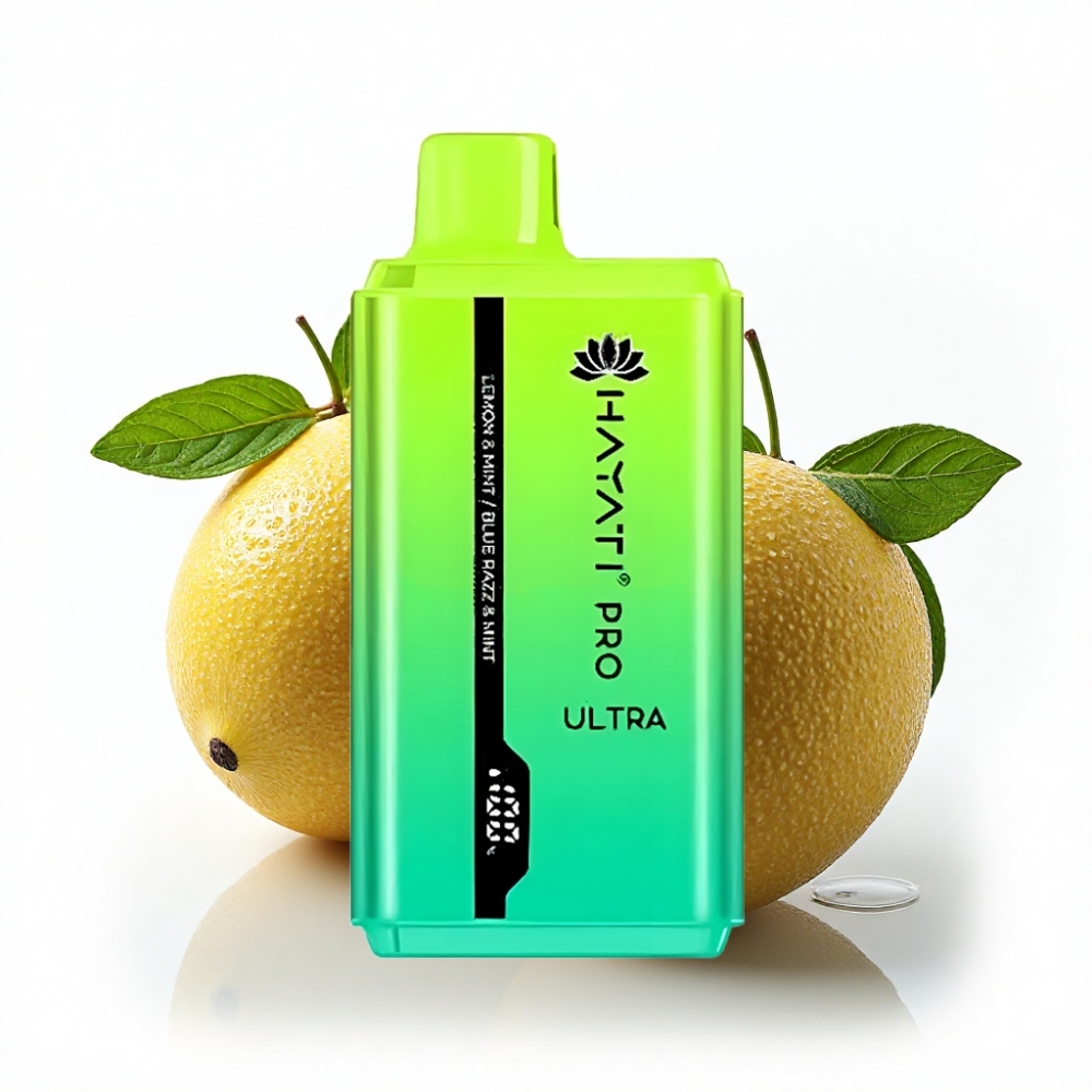 Hayati Pro Ultra 15000 Puffs 850mAh Limon & Nane Blue Razz & Nane
