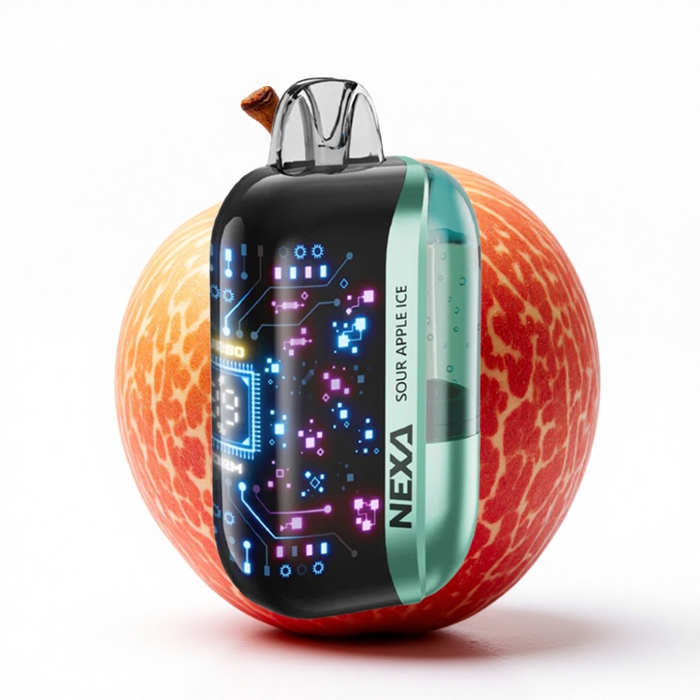 NEXA Ultra 50000 Puff 20ml 5% Nikotin Ekşi Elma Buz Disposable Vape
