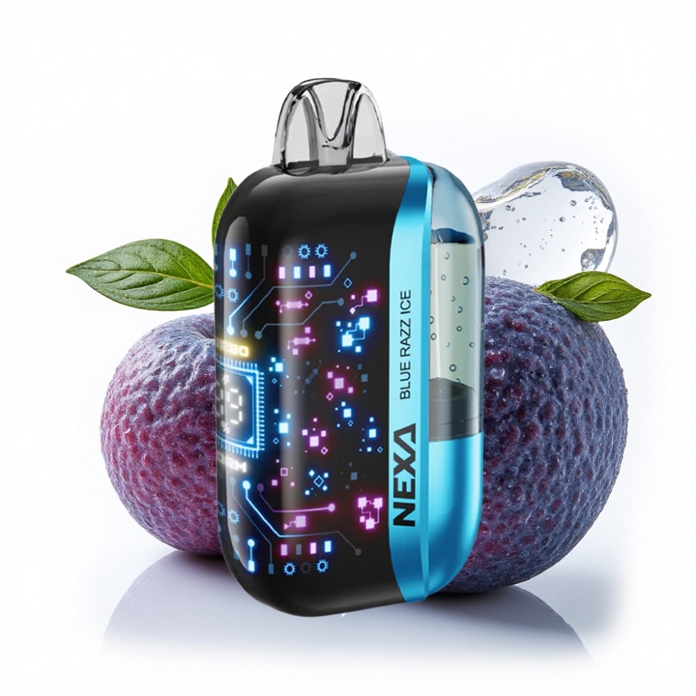 NEXA Ultra 50000 Puffs 20ml 5% Nikotin Mavi Ahududu Buz Disposable Vape