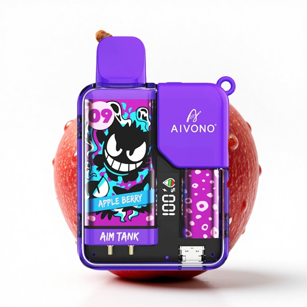Turkey bulk wholesale Aivono AIM-TANK 9500 Puffs 18ml LCD Elma Böğürtlen